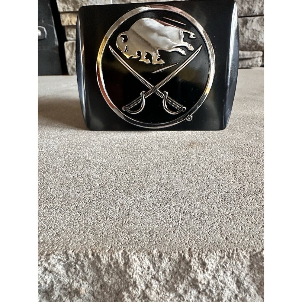 Buffalo Sabres NHL Fanmats 3D Chrome Black Metal Hitch Cover 2" Class III